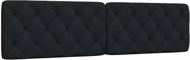 vidaXL Kopfteil-Kissen Schwarz aus Polyester mit einer Breite von 200 cm - Bild 1