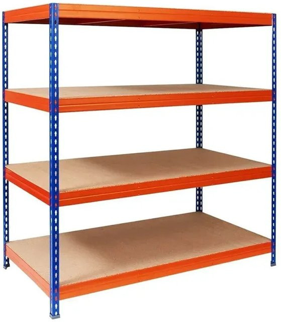 KARAT Weitspannregal Schwerlastregal Blau-Orange B/T/H: 160 x 150 x 80 cm - Bild 1