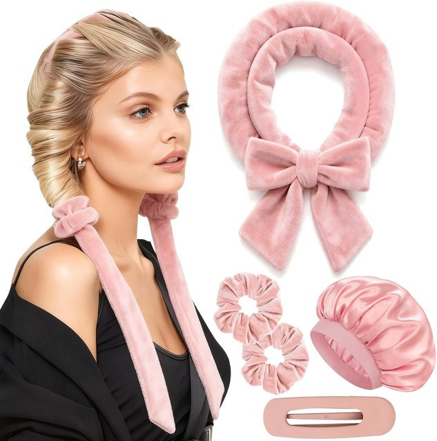 POP MART Hitzefreier Lockenwickler Satin, Normales Haar, Unisex - Bild 1