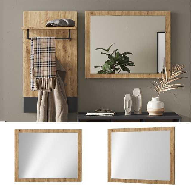 Vicco Wandspiegel Selena Eiche, Breite: 70 cm, Höhe: 55 cm - Bild 1
