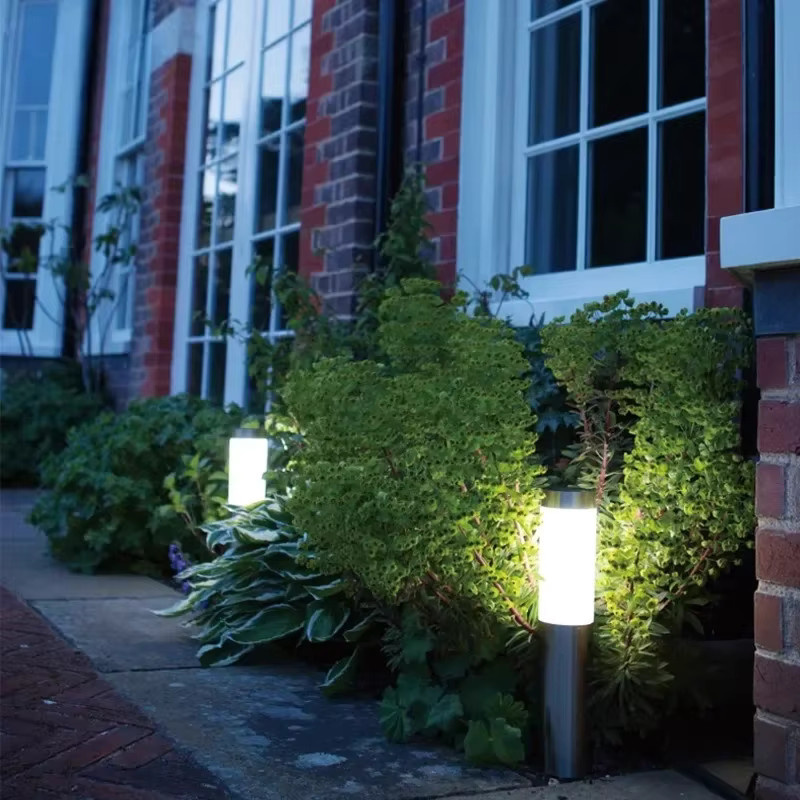 ZTree Solar-Zylinder-Rasenleuchte LED Außenbeleuchtung für Garten, Hof und Einfahrt - Bild 2