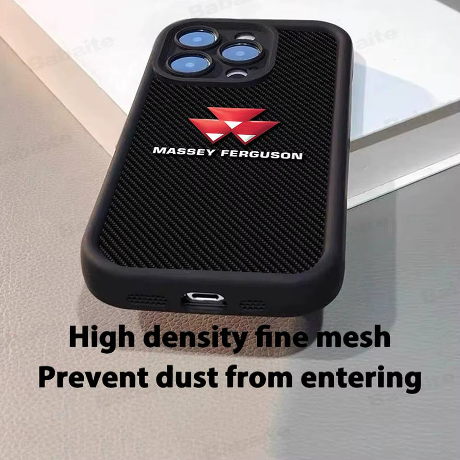 Massey Ferguson Silikonhülle für iPhone 11 bis iPhone 17 Pro Max Plus in Schwarz - Bild 5