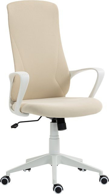 Vinsetto Drehbarer Bürostuhl für Jugendliche in Beige mit Armlehnen und Kippfunktion, B/T/H: 62 x 56 x 110-119,5 cm - Bild 1