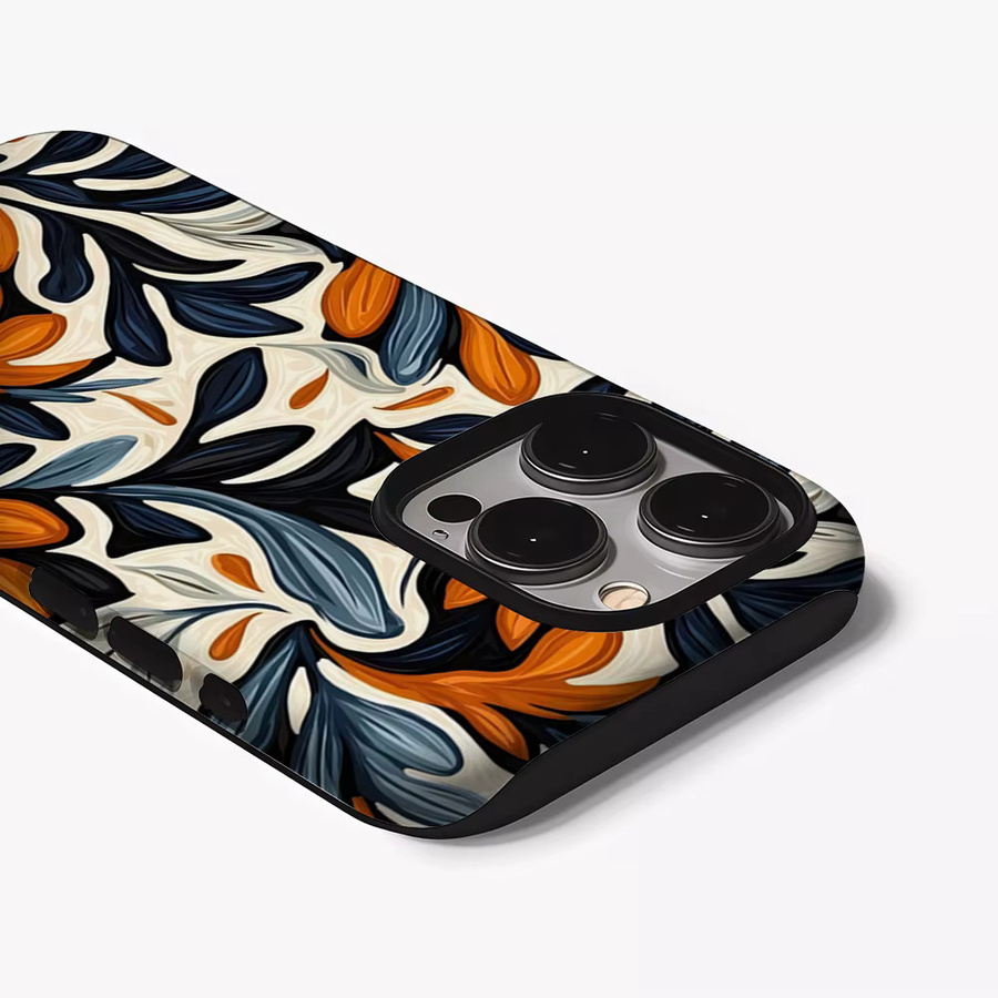 Potdemiel Handyhülle Autumn Leaf Twist für iPhone 17 16 15 14 13 12 11 Pro Max Plus mit Doppelschicht-Rückseite in Multicolour - Bild 3