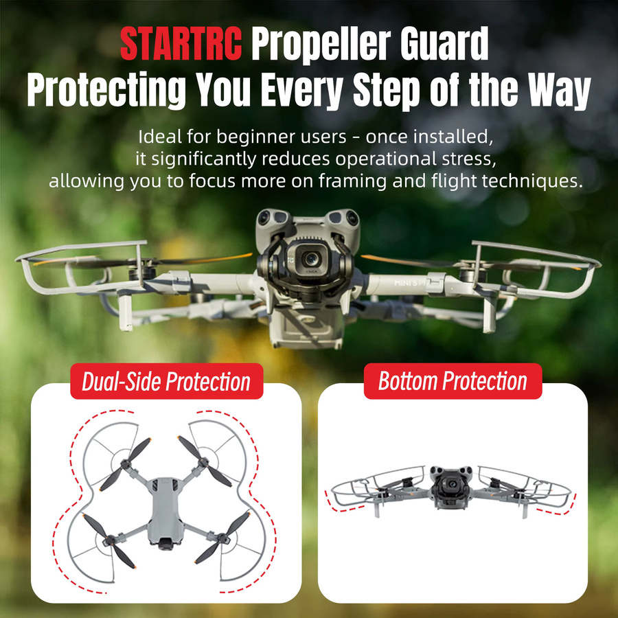 DJI Propellerschutz für DJI Mini 5 Pro mit Schnellverschluss in Silber und Grau - Bild 2