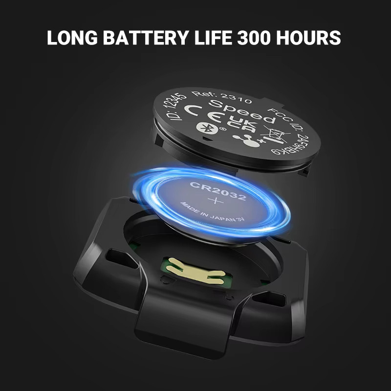 COOSPO BK9 Fahrradgeschwindigkeits- und Cadenzsensor in Schwarz mit Bluetooth 5.0 und ANT+ Technologie, IP67 wasserdicht, kompatibel mit Zwift, Rouvy und Peloton - Bild 4
