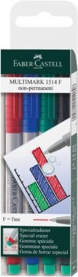 Faber-Castell Multimark Marker 4er-Set, Multicolor, Stärke F, Fine, Permanent - Bild 1