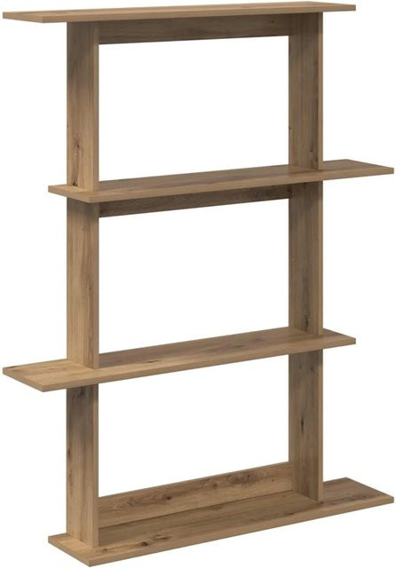vidaXL Wandregal Artisan-Eiche in Braun aus Holzwerkstoff, B/H/T: 100 x 126 x 20 cm - Bild 1