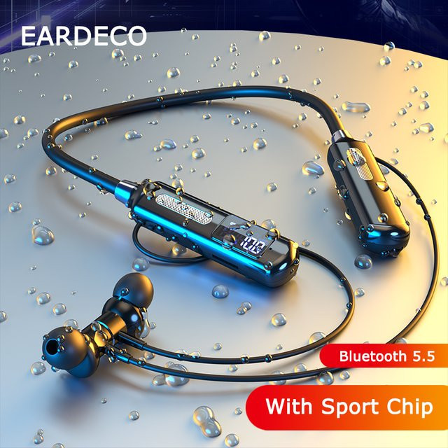 EARDECO Bluetooth-In-Ear-Kopfhörer mit Mikrofon und Sportfunktionen in Schwarz - Bild 1