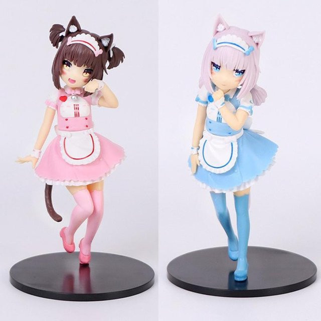 Nekopara Anime Figur Maid Vanilla, 2-teiliges Set, 18cm, ab 14 Jahren - Bild 1
