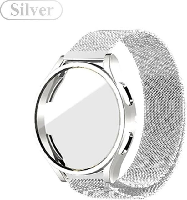 Uhrenarmband Samsung Galaxy Watch, Milanese, Silber, Unisex - Bild 1