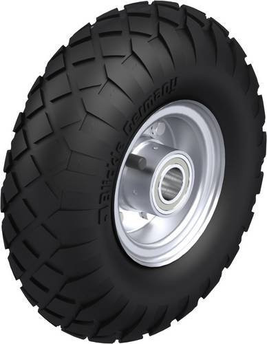 Blickle Rad-Luftreifen P 267/25-75K in Schwarz mit Stahlfelge, Durchmesser: 260 mm, Tragfähigkeit: 250 kg - Bild 1