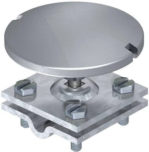 OBO Bettermann 128 F Montagezubehör aus Aluminium in Silber, 5 Stück - Bild 1