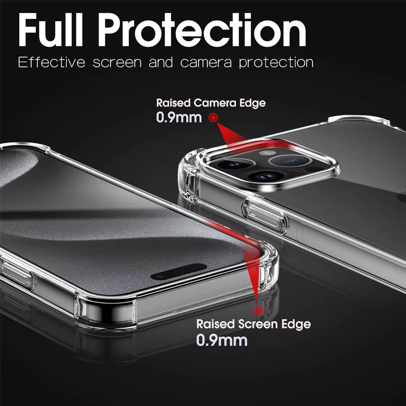 KIPNTOV Schutzset für iPhone mit 9H Glas Displayschutz und transparenter Silikonhülle - Bild 3