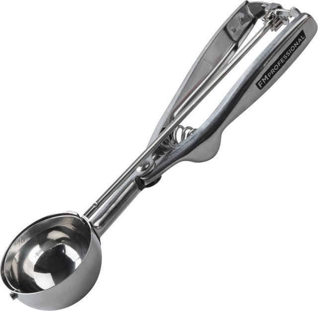FMprofessional Eisportionierer aus Edelstahl mit Kugel-Auswurf-Funktion, Silber, Ø 5 cm - Bild 1