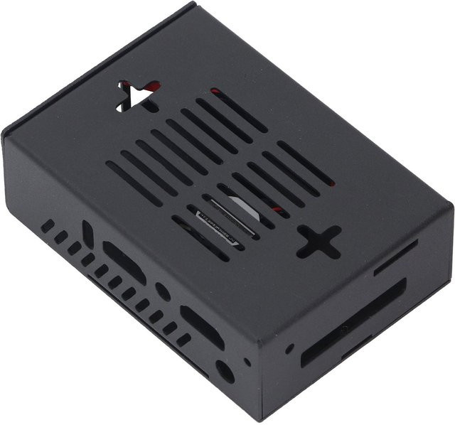 mfySpace Metall-Kühlgehäuse aus Zinklegierung für Orange Pi 5 MAX mit Lüfter, Schwarz - Bild 1