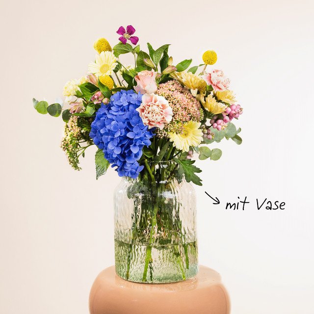BLUME2000 Toni mit Lieblings-Vase Bouquet herbstlich yellow Größe L - Bild 1