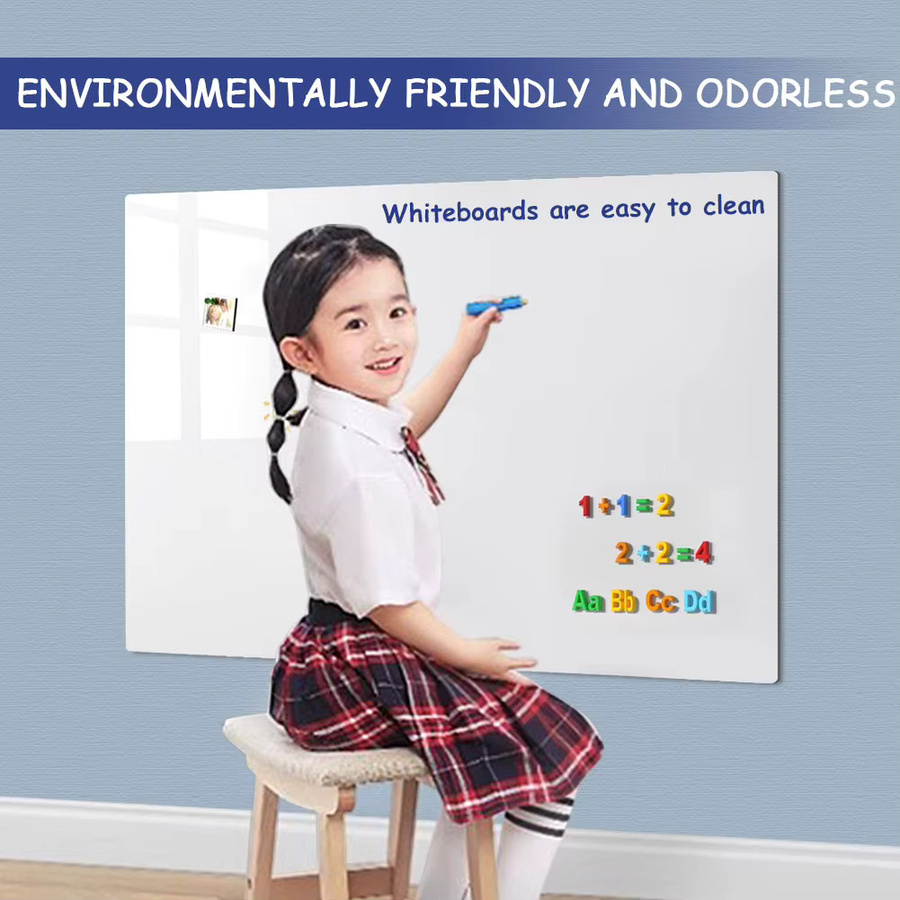 Magnetisches Whiteboard in Weiß inklusive Marker, Magnet und Radiergummi für Kinder, Büro und Zuhause - Bild 2