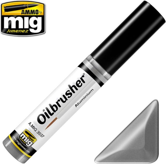 AMMO by MIG Jimenez Oilbrusher Aluminium, Metall - Bild 1