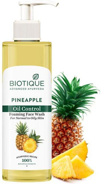 Biotique Ananas Schäumendes Gesichtswaschgel, 200 ml, für fettige, trockene & Mischhaut - Bild 1