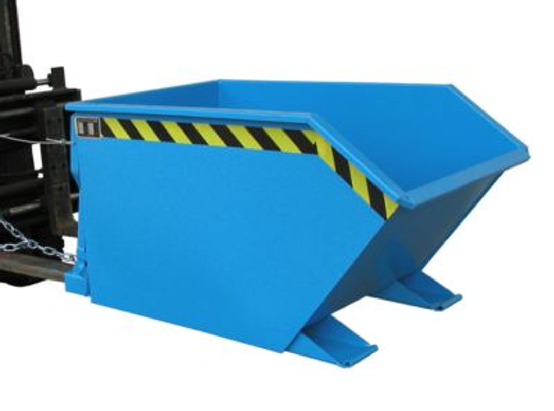 Kippbehälter Typ GU von Bauer, 500 Liter, blau, B/T/H: 121 x 68 x 78 cm - Bild 2
