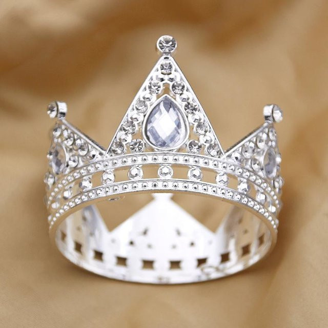 YIRAN Jewelry Diadem, Silber, Kristall, Kinder - Bild 1