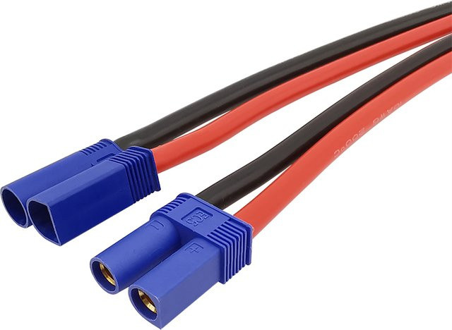 EC5 Stecker und Buchse mit 10AWG Silikonkabel für RC Batterien und Spielzeug, Länge: 10 cm, 15 cm oder 30 cm - Bild 1