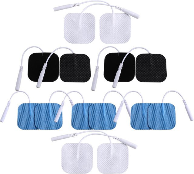 Yinhang Elektroden Pads aus Vliesstoff, 10 Stück, Selbstklebend, Weiß, Maße: 5 x 5 cm - Bild 1