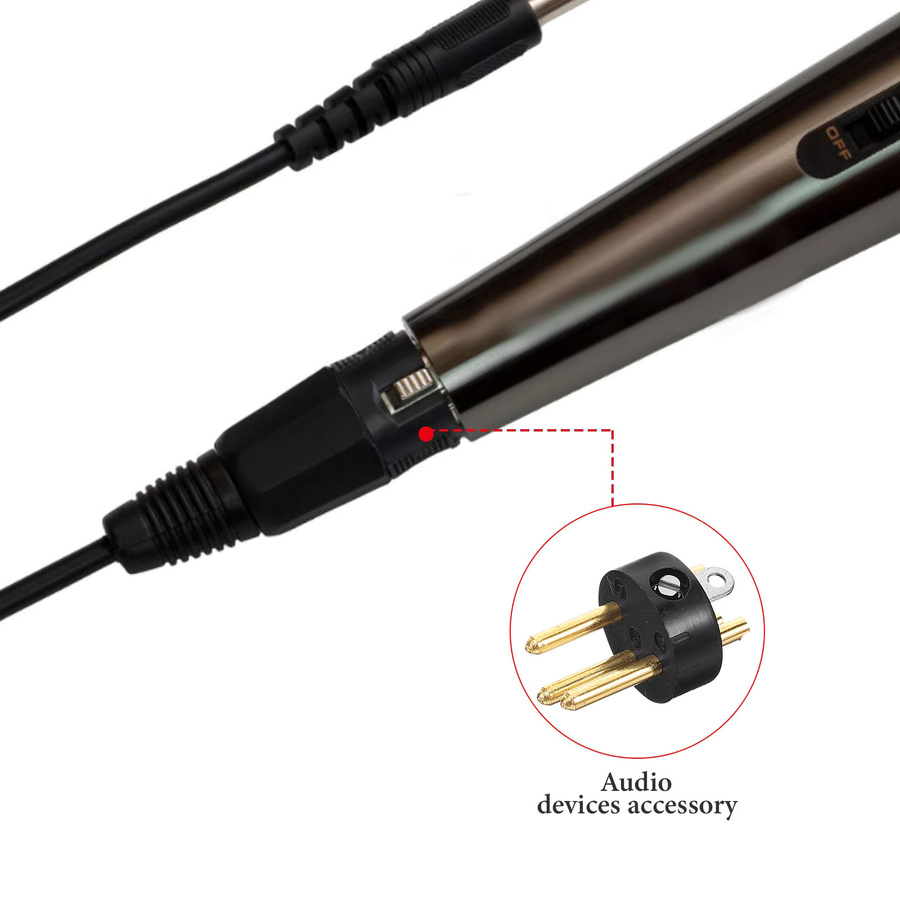 10 Stück XLR-Stecker 3-Pin Kabeladapter in Schwarz für Mikrofone und Audiogeräte - Bild 4