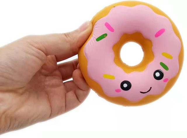 Wucifang Bags Cartoon Figur Squishy Fidget Spielzeug, Hase, braun - Bild 1
