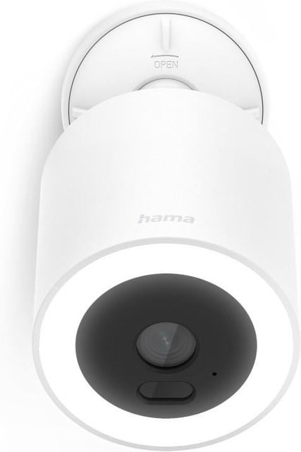Hama Smarte WLAN Überwachungskamera für außen mit Spotlight und Bewegungsmelder, Weiß - Bild 1