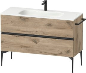 Duravit Waschtischunterschrank Sivida mit 2 Schubladen, Farbe: Eiche Marmor, B/T/H: 121 x 59,2 x 47,7 cm - Bild 1