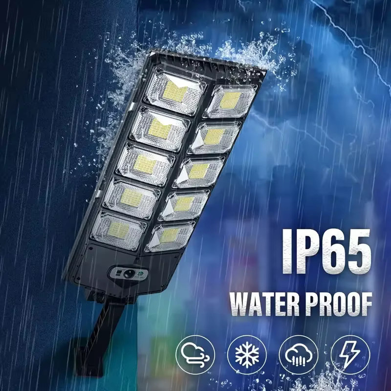 Leclstar Solar-LED-Wandleuchte für den Außenbereich mit Bewegungsmelder, 504 SMD LEDs, wasserdicht, Schwarz - Bild 2