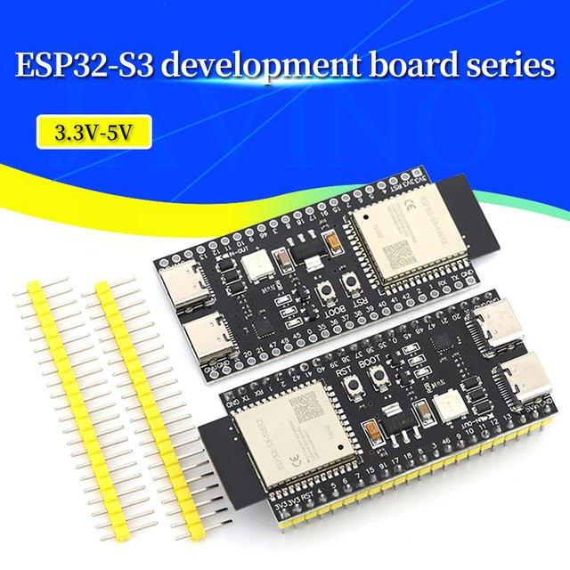 Javino ESP32-S3-DevKitC-1 Entwicklungsboard mit WiFi und Bluetooth BLE 5.0 in Schwarz - Bild 1