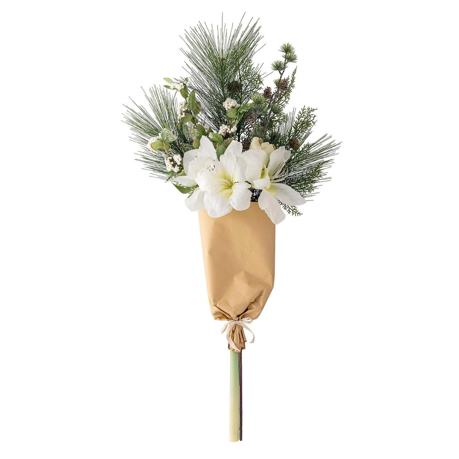 Bloomingville Kunstblumenstrauß Kristin in Weiß und Grün - Bild 1