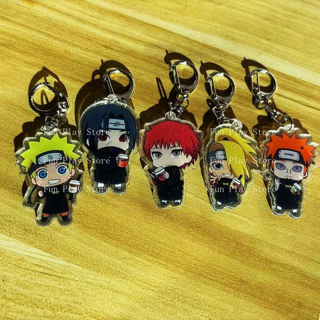 Bandai Naruto Anime-Figuren, Acryl-Schlüsselanhänger, Bunt / Mehrfarbig - Bild 1
