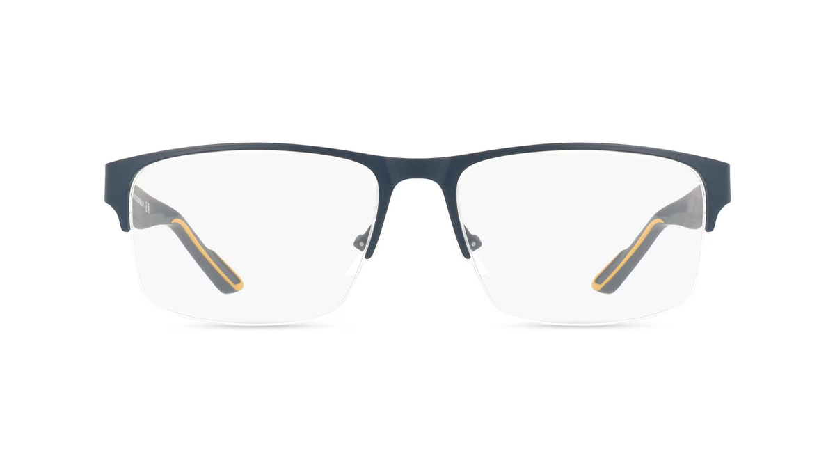 Armani Exchange AX1068 Korrektionsbrille, Halbrand, Metall, blau, Herren - Bild 1