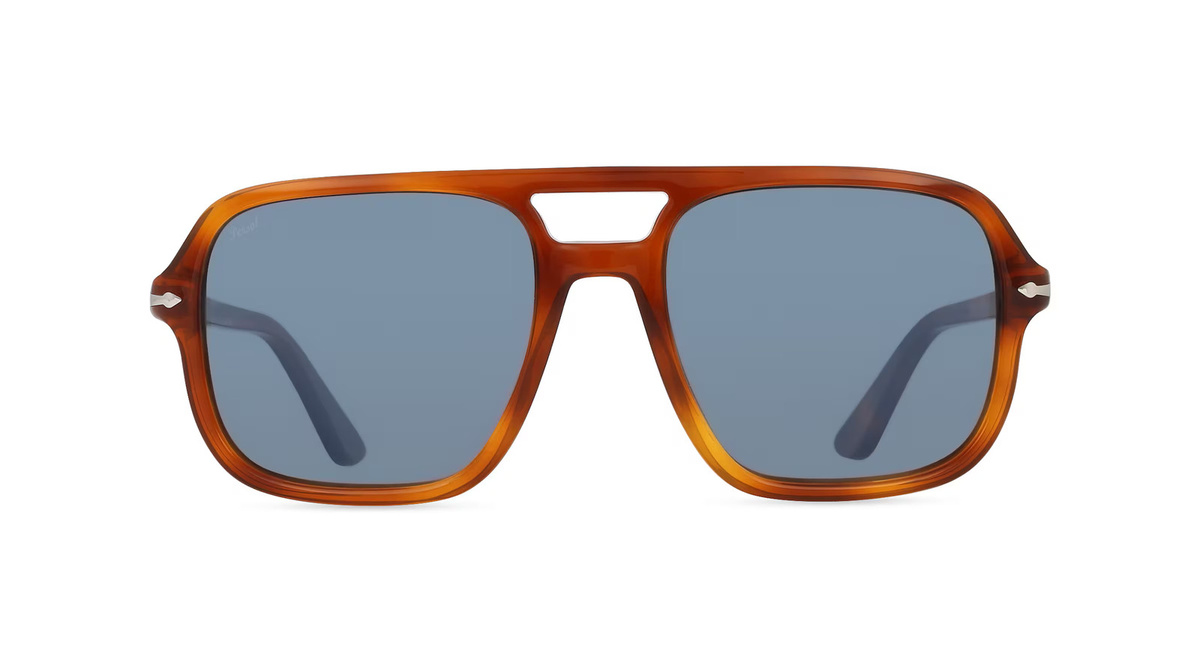 Persol 0PO3328S Sonnenbrille Pilot, Vollrand, Acetat, Herren, Havanna - Bild 1