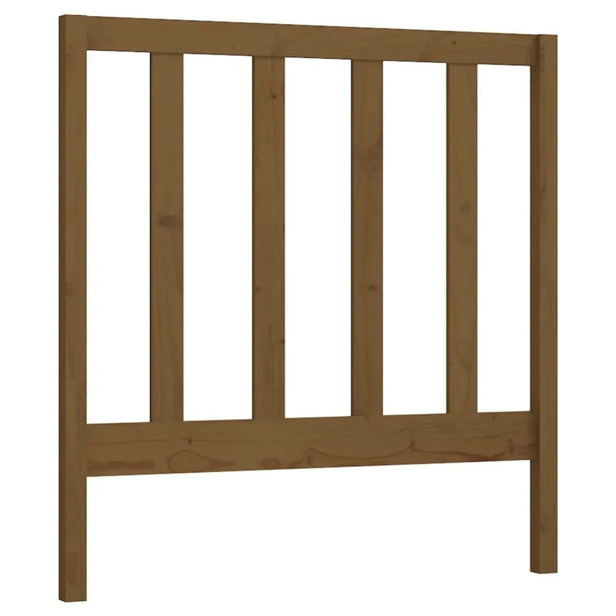 vidaXL Kopfteil aus massivem Kiefernholz in Honigbraun mit Lattendesign und rustikaler Optik, B/T/H: 95 x 4 x 100 cm - Bild 2