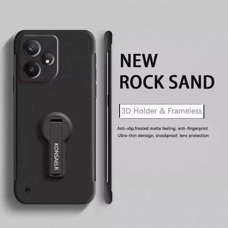 Rahmenlose Handyhülle Rock Sand Matte Frosted für Huawei P30 P40 P50 P60 Pura 70 80 Pro Ultra in Schwarz oder Blau - Bild 4