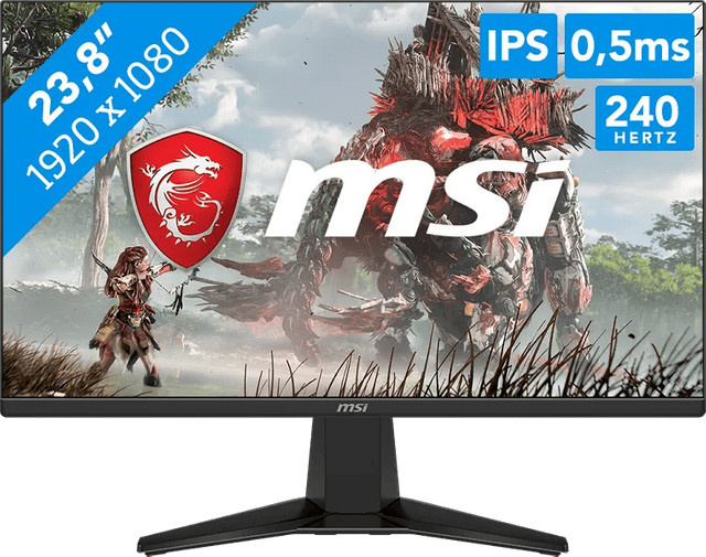 MSI MAG 245F X24 Gaming Monitor mit 24 Zoll Full HD IPS Display in Schwarz - Bild 1