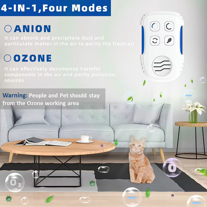 ENERFER Mini Plug-in Luftreiniger und Ozongenerator mit Ionisator in Weiß - Bild 2