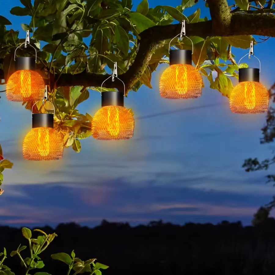 Leclstar LED Solarleuchte mit Flammeneffekt als dekorative Hängelaterne für den Außenbereich - Bild 3
