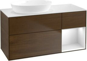 V&B Waschtischunterschrank Finion in Weiß lackiert, Breite: 120 cm, Tiefe: 50,1 cm, Höhe: 50,1 cm - Bild 1