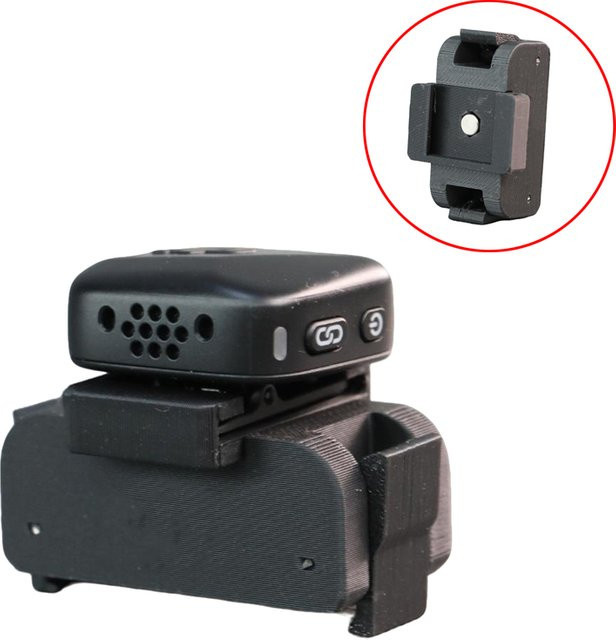 DJI Mic Mini Magnetischer Adapter für Mikrofon Sender, Kompatibel mit Action Serie Kameras, Schwarz - Bild 1