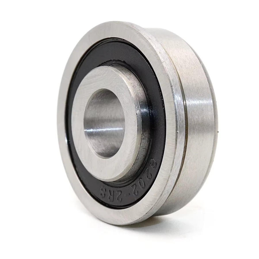 4er-Set DALUO Flanschlager F6202-12-2RS, Farbe: Silber, B/T/H: 12 x 35 x 11 mm, ABEC-1 - Bild 2