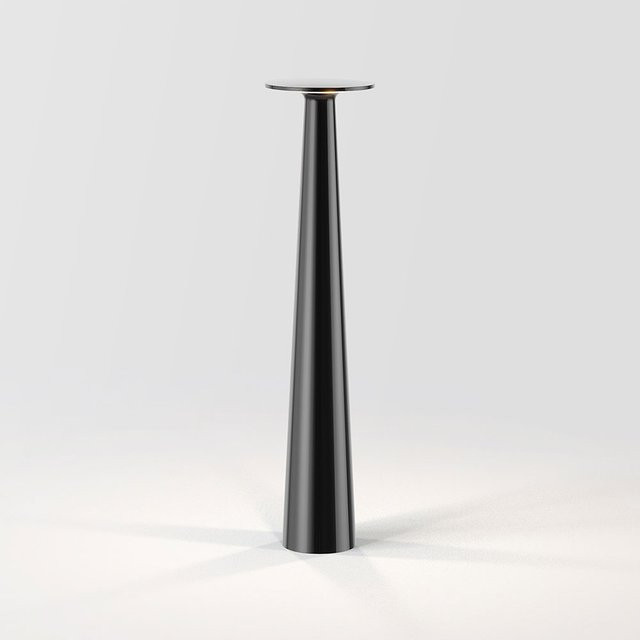 IP44 Lix Skinny LED-Tischleuchte mit Akku in Dark Chrome, dimmbar und mit Touch-Bedienung - Bild 1