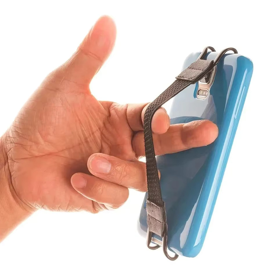 YTDMEN Tragbarer Telefon- und Tablet-Ständer mit verstellbarem Desktop-Halter, universeller Handy-Halter und Handgelenkband sowie Anti-Drop-Telefongurt - Bild 2