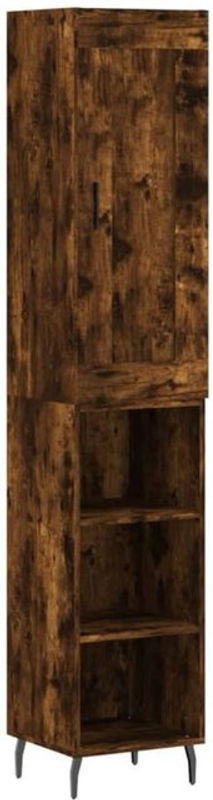 Vidaxl Highboard Industrial Braun aus Holzwerkstoff und Metall B/T/H: 34,5 x 34 x 180 cm - Bild 1