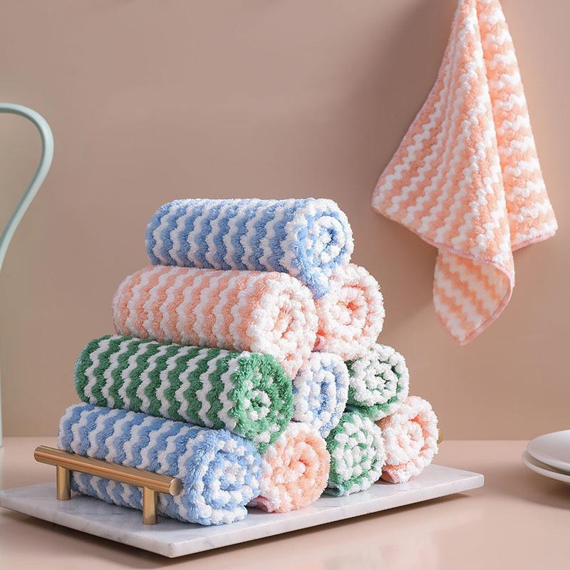 Set aus 5 oder 10 super saugfähigen Mikrofasertüchern für Küche und Geschirr in Mehrfarben von Household supplies MH - Bild 3
